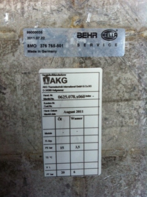 SCAMBIATORE DI CALORE ZF INTARDER - Radiator for Truck: picture 2 SCAMBIATORE DI CALORE ZF INTARDER - Radiator for Truck: picture 2