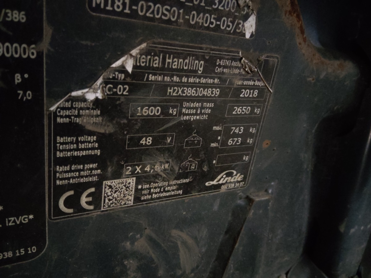 Linde E16C-02 - Electric forklift: picture 5 Linde E16C-02 - Electric forklift: picture 5