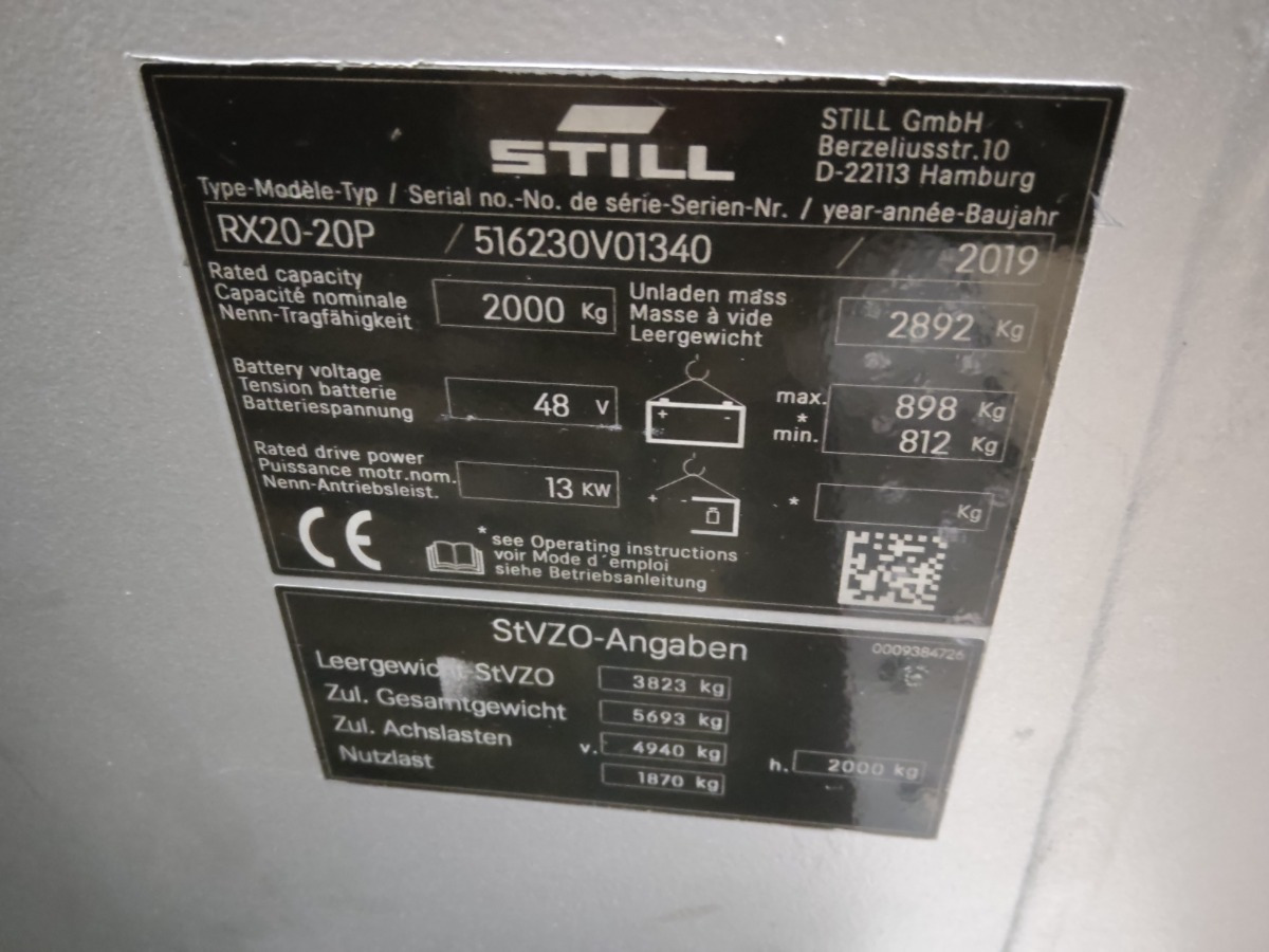 STILL RX20-20P - Electric forklift: picture 5 STILL RX20-20P - Electric forklift: picture 5