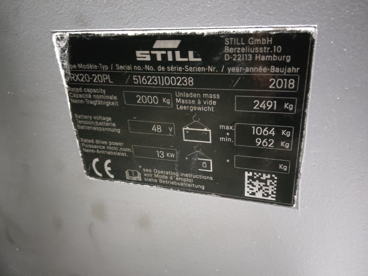 STILL RX20-20PL - Electric forklift: picture 5 STILL RX20-20PL - Electric forklift: picture 5