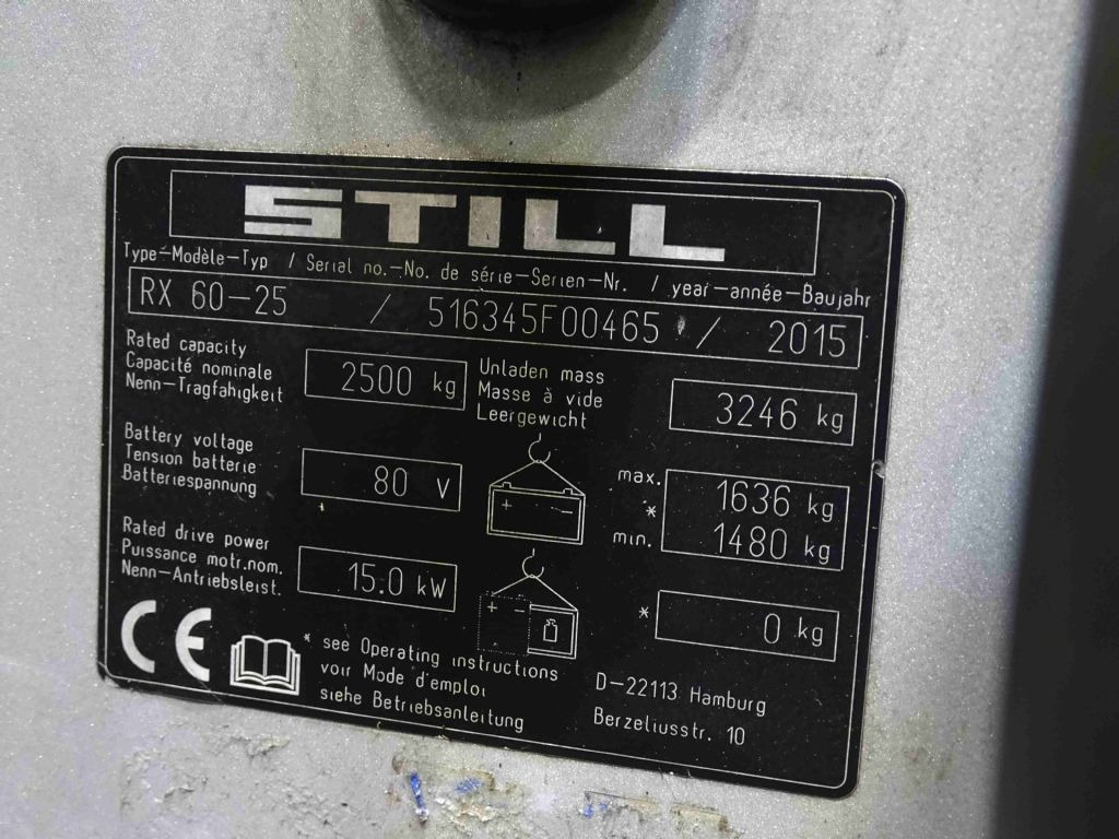 STILL RX60-25 - Electric forklift: picture 5 STILL RX60-25 - Electric forklift: picture 5