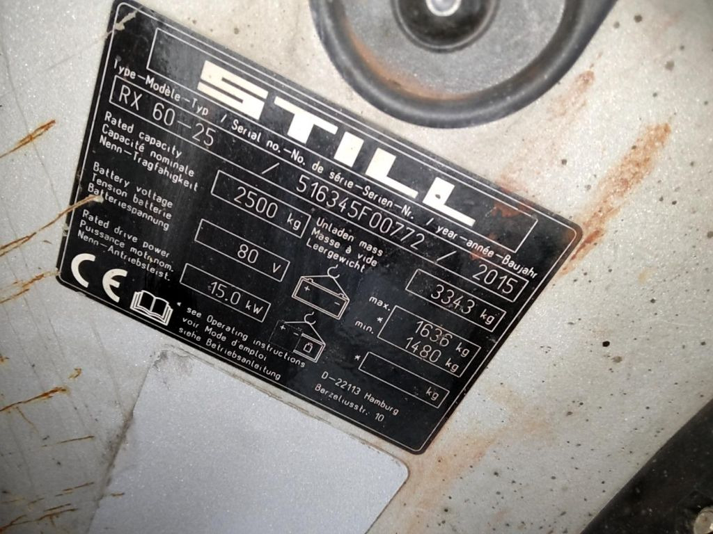 Electric forklift STILL RX60-25: picture 7 Electric forklift STILL RX60-25: picture 7