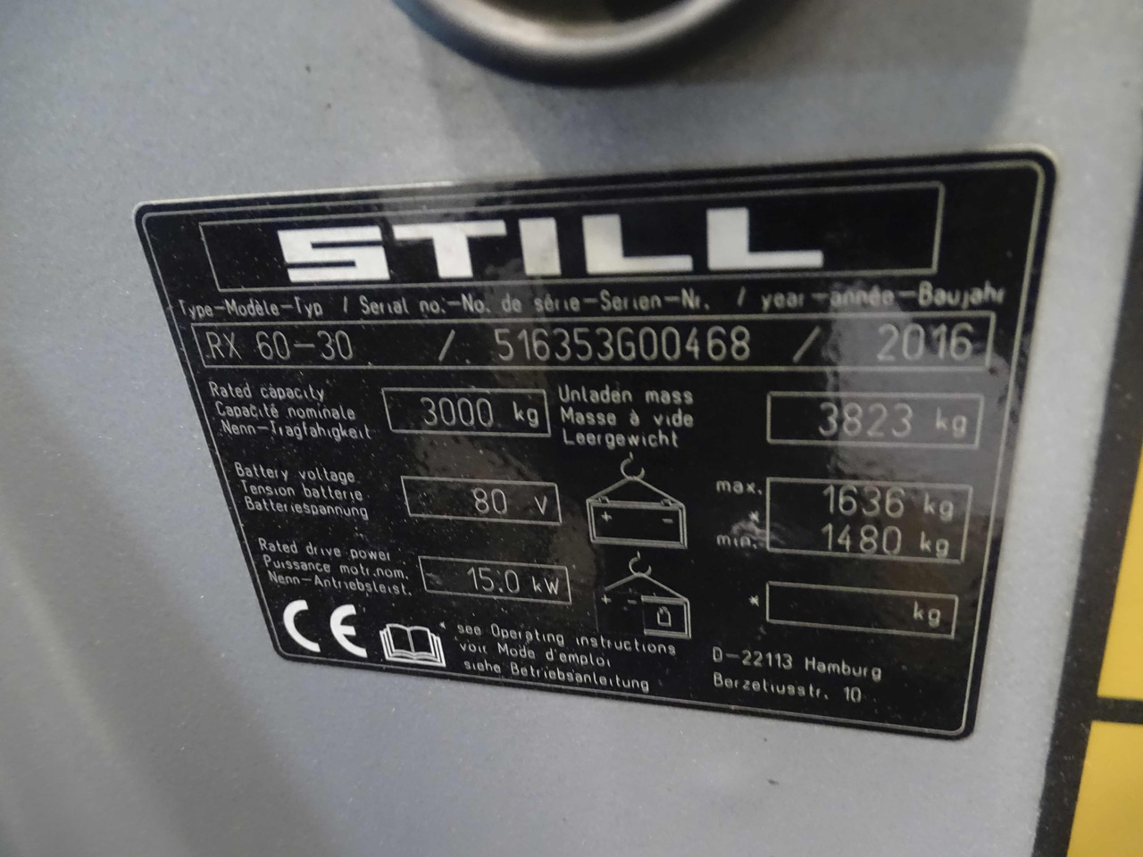 STILL RX60-30 - Electric forklift: picture 5 STILL RX60-30 - Electric forklift: picture 5