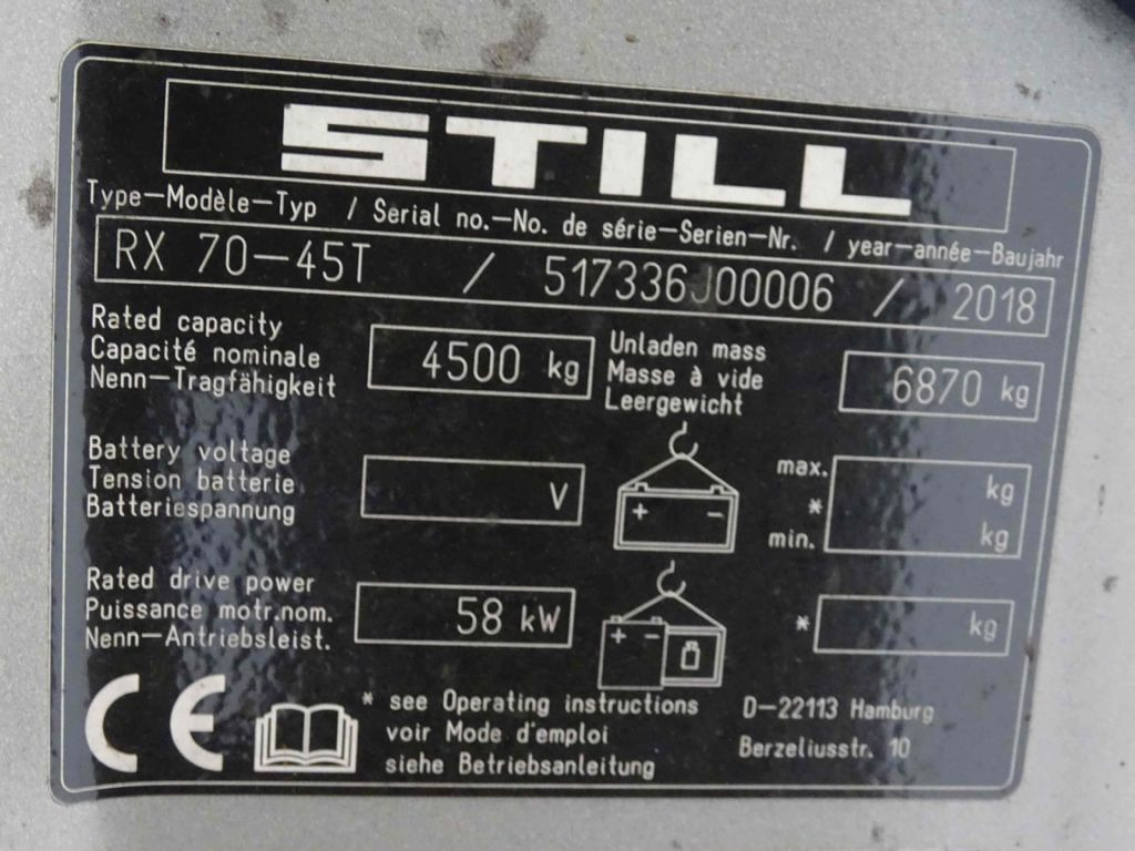 Forklift STILL RX70-45T: picture 6