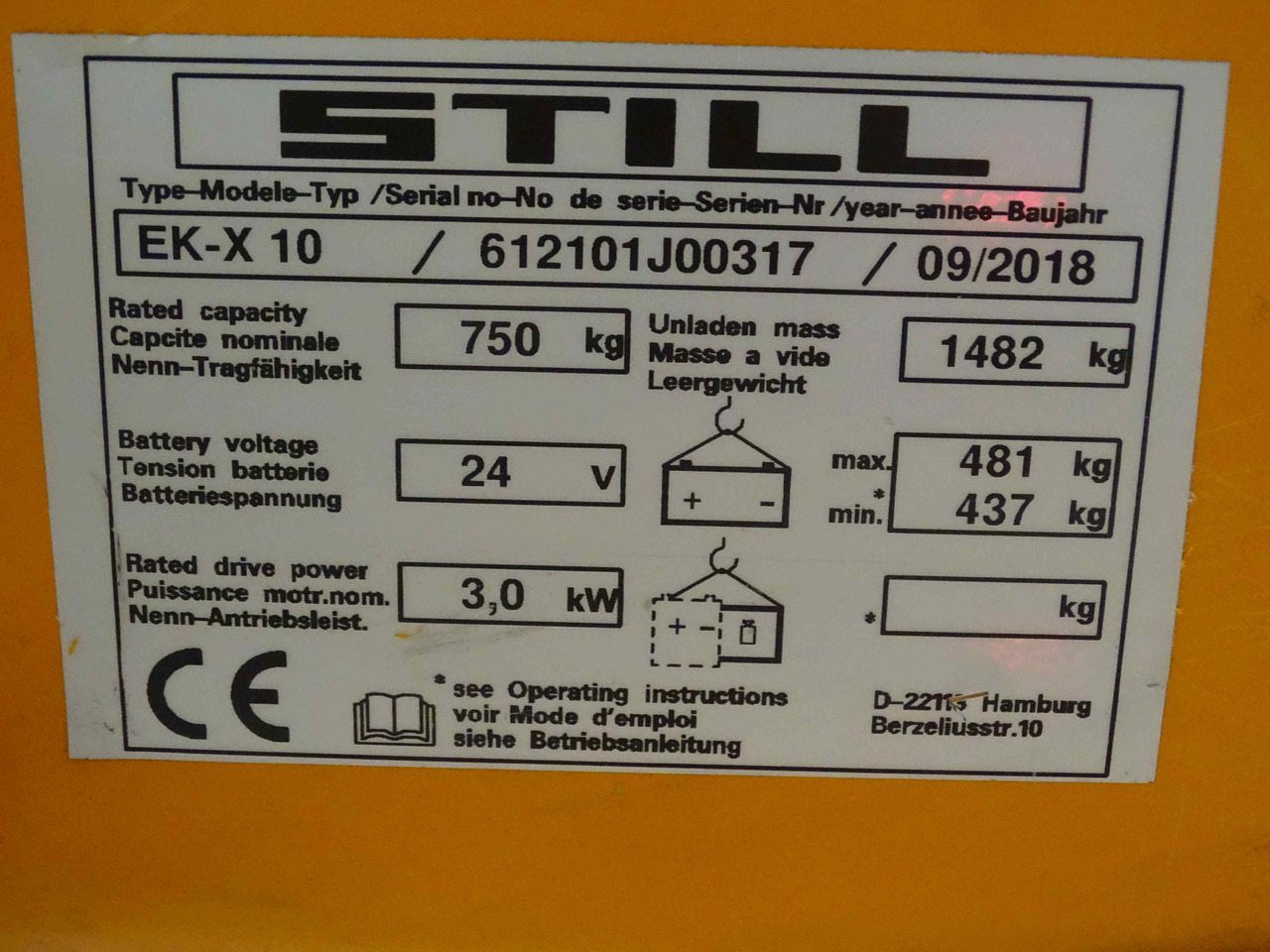 Still EK-X - Order picker: picture 5 Still EK-X - Order picker: picture 5