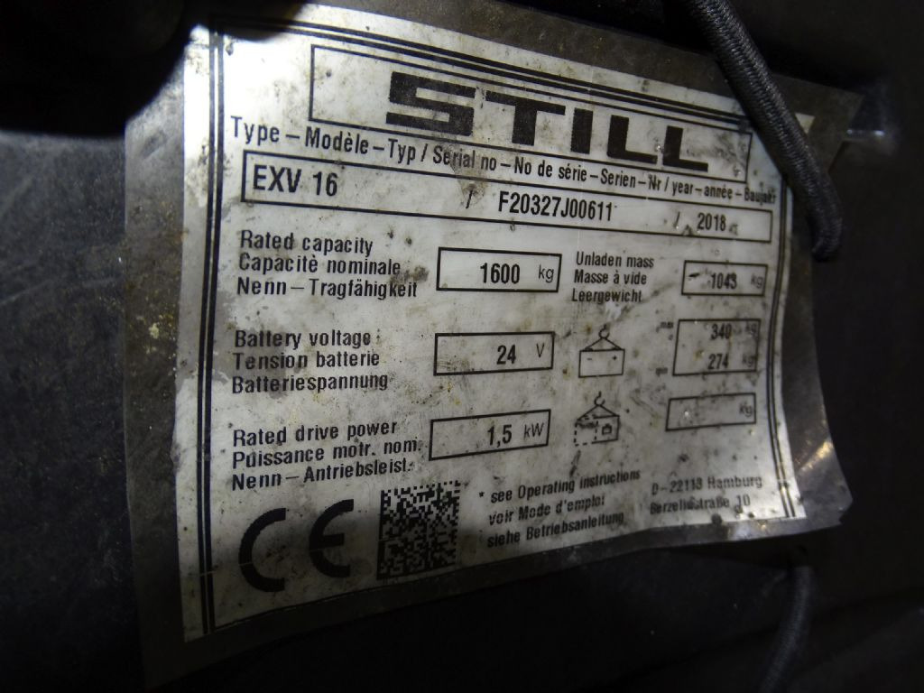 Still EXV16/950MM - Stacker: picture 5 Still EXV16/950MM - Stacker: picture 5