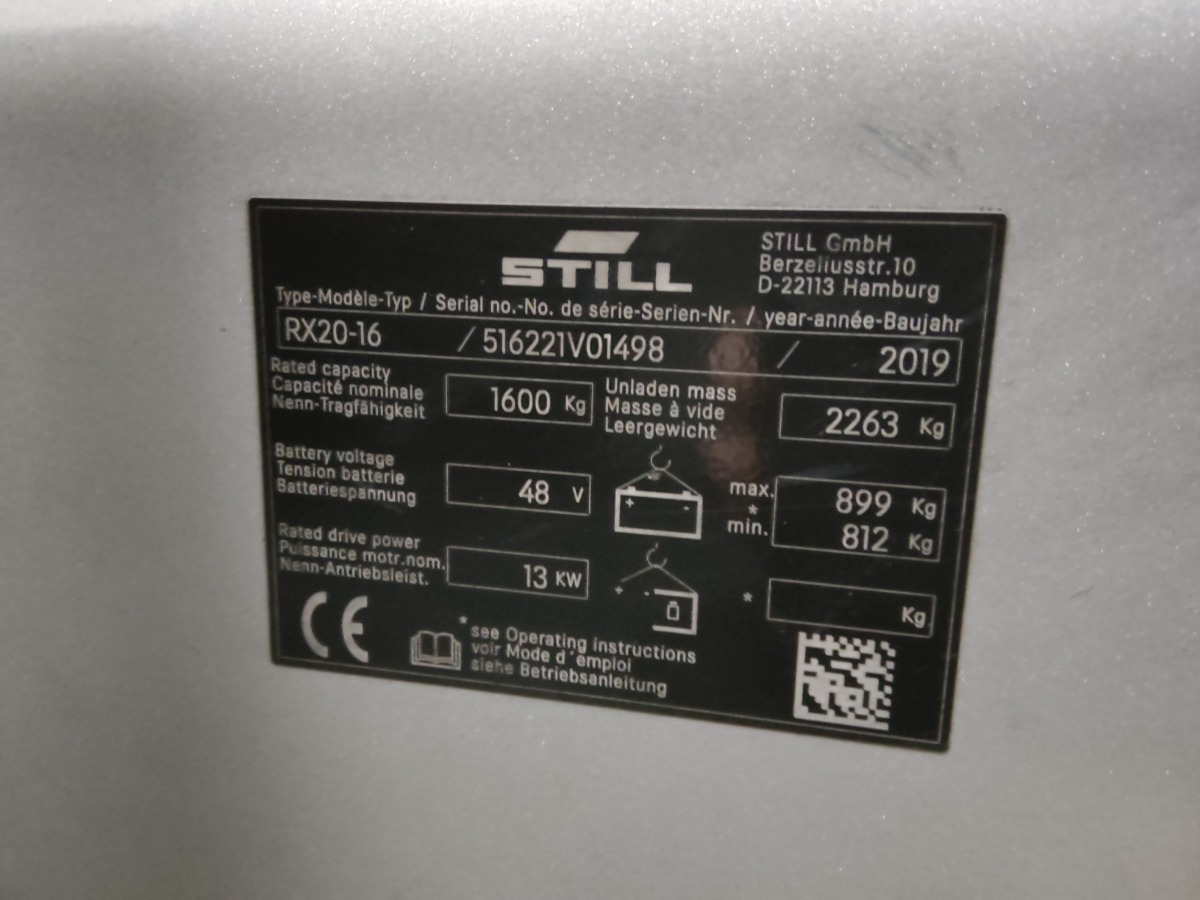 Still RX20-16 - Electric forklift: picture 5 Still RX20-16 - Electric forklift: picture 5