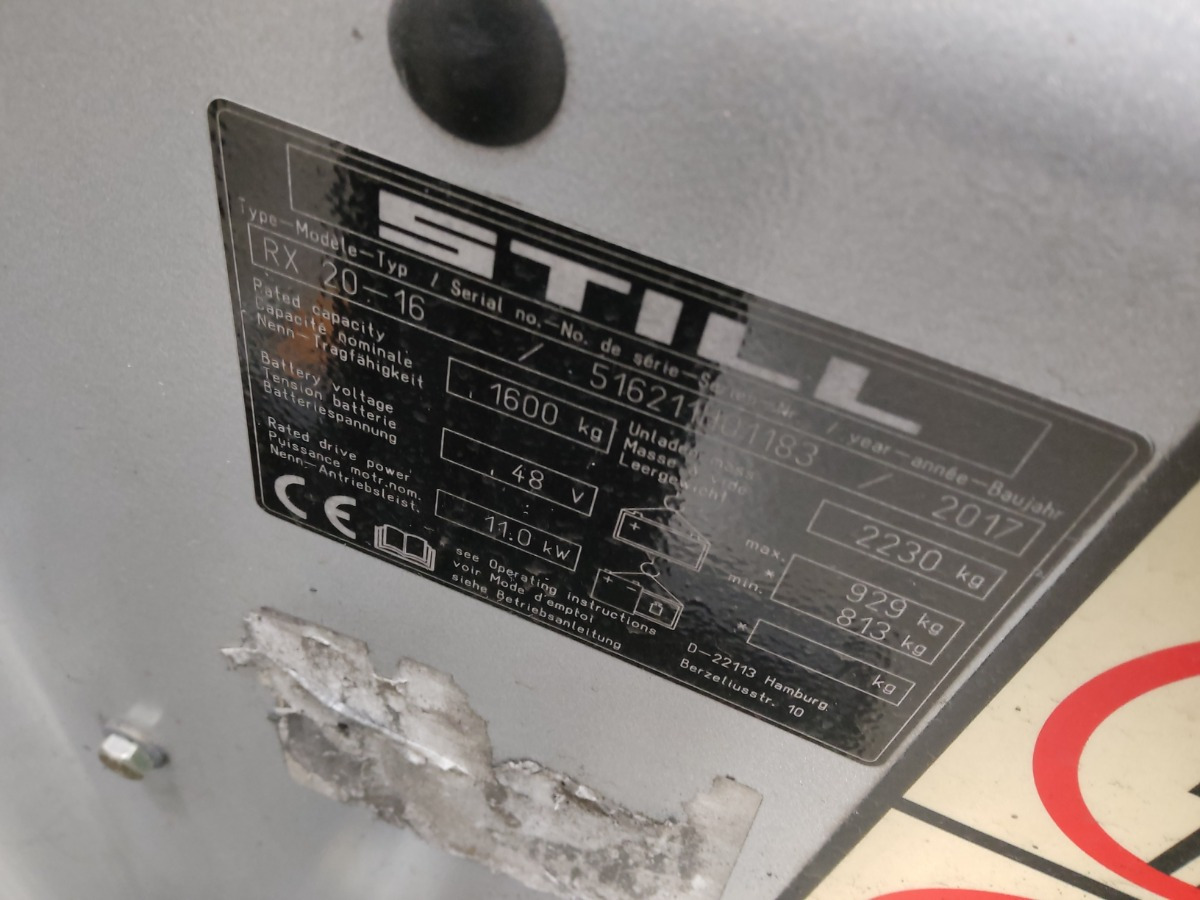 Still RX20-16 - Electric forklift: picture 5 Still RX20-16 - Electric forklift: picture 5
