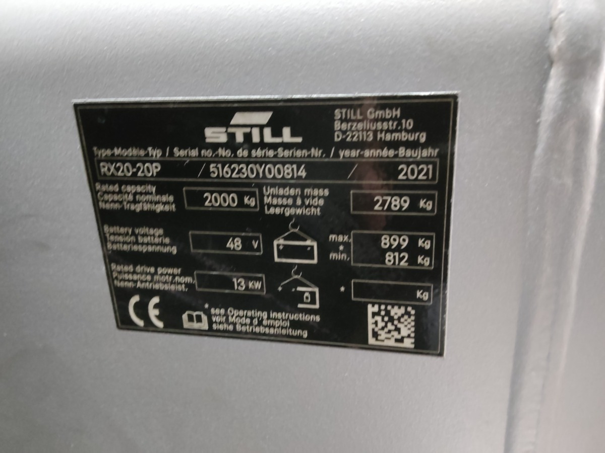 Still RX20-20P/LIION - Electric forklift: picture 5 Still RX20-20P/LIION - Electric forklift: picture 5