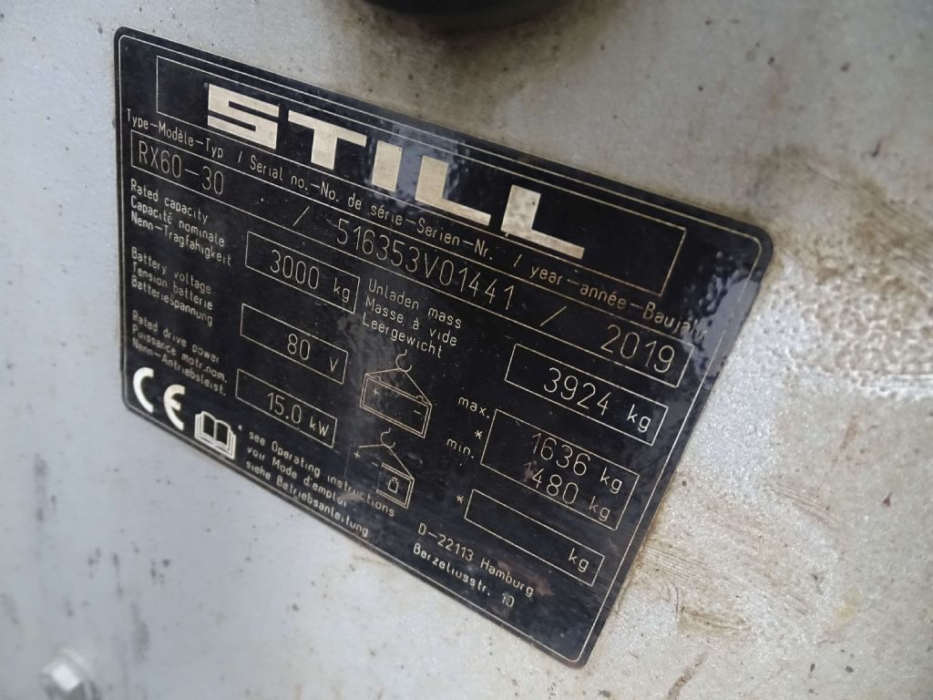 Still RX60-30 - Electric forklift: picture 5 Still RX60-30 - Electric forklift: picture 5