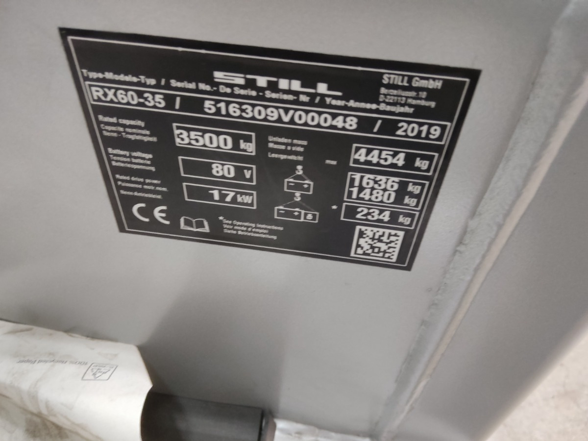 Still RX60-35 - Electric forklift: picture 5 Still RX60-35 - Electric forklift: picture 5