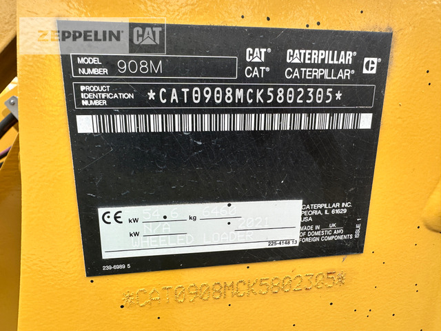 Cat 908M - Wheel loader: picture 5 Cat 908M - Wheel loader: picture 5