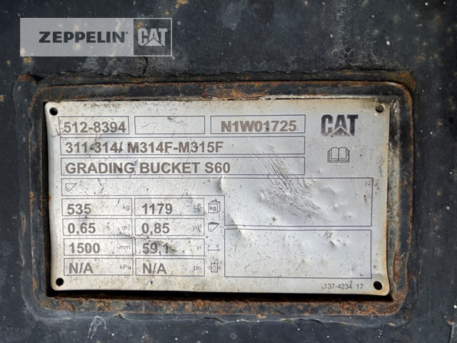 Wheel excavator Cat M314F: picture 12