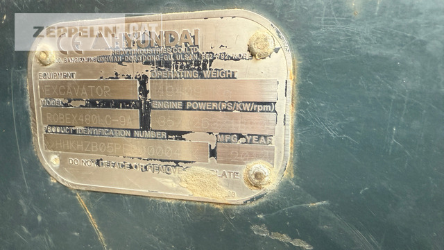 Hyundai R480LC-9 - Crawler excavator: picture 5 Hyundai R480LC-9 - Crawler excavator: picture 5